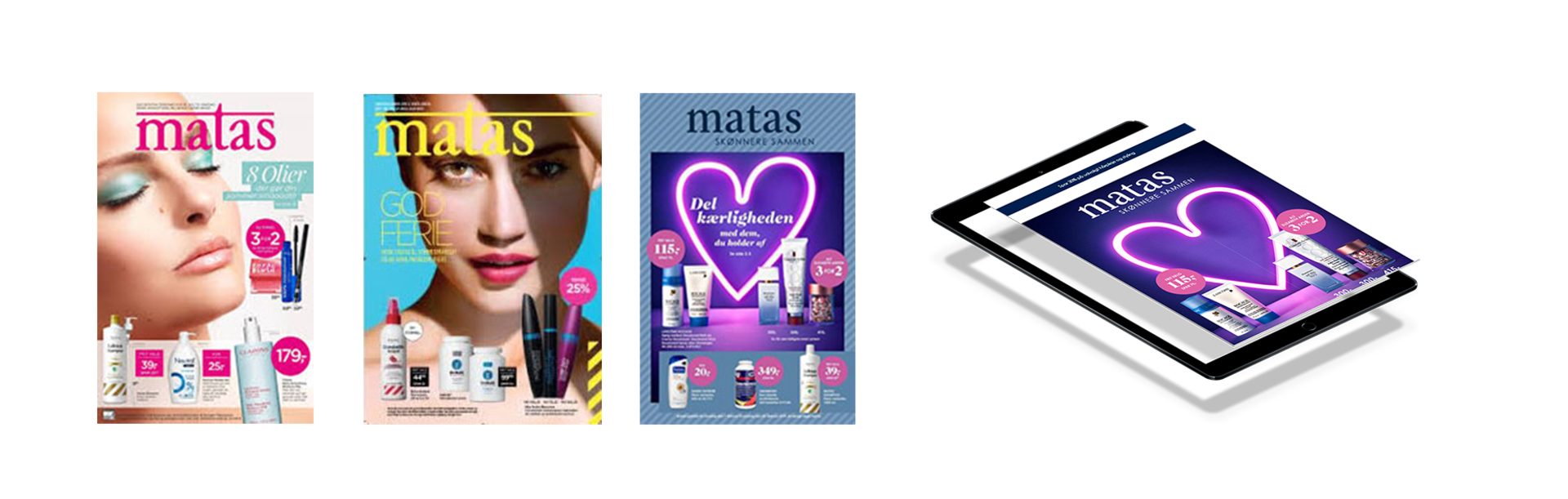 Med ett extremt flexibelt och användarvänligt CMS har Matas tillgång till olika designspecifika mallar.
